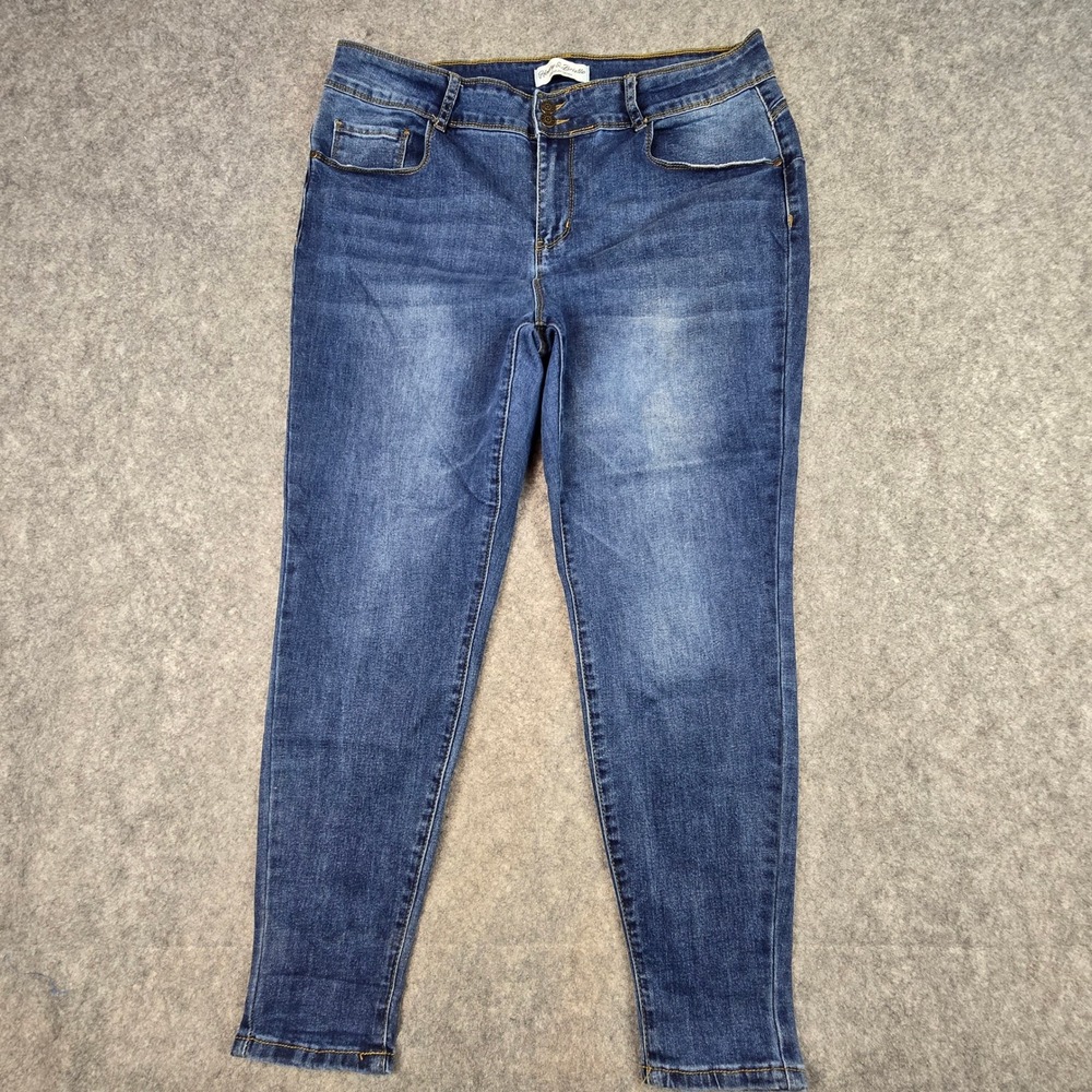 Honey & Bristle‎ Jeans Women 18W Blue Skinny Premium Denim Stretch